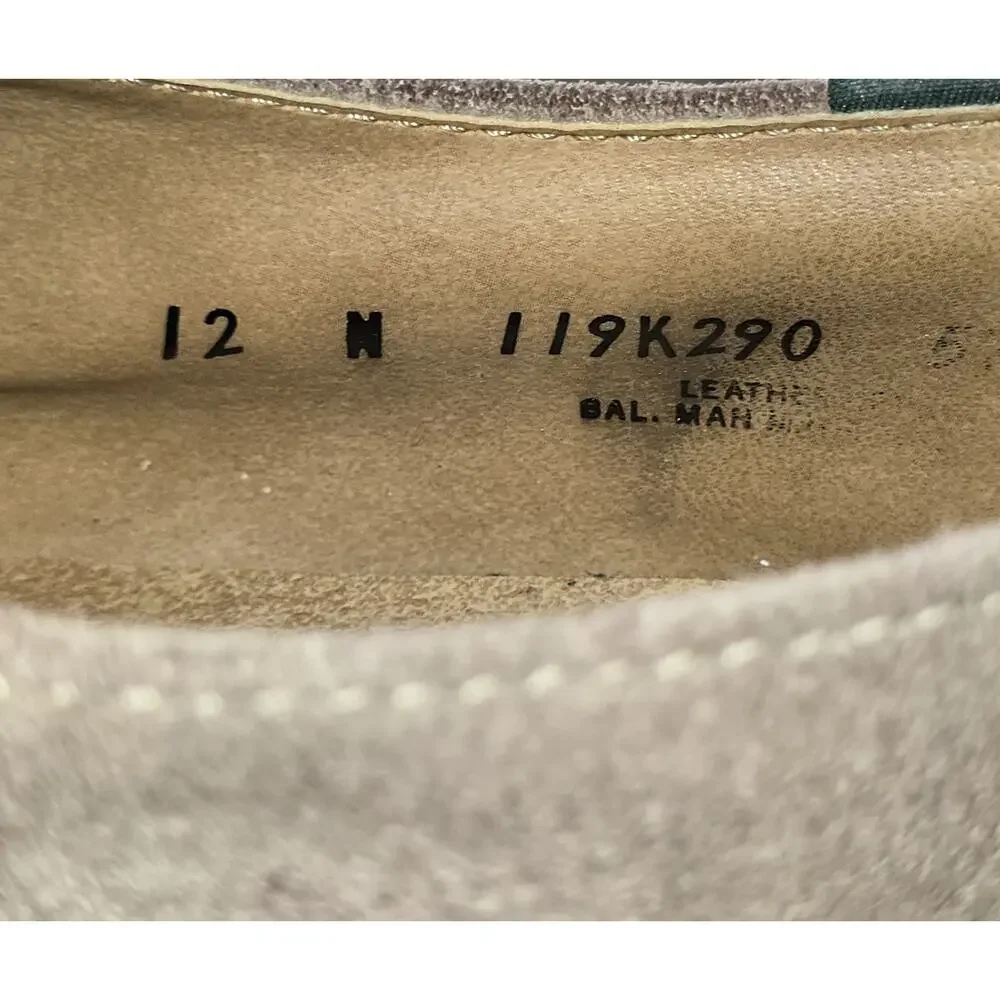 GH Bass Vintage Men's Buc Oxfords Bucs Shoes Size 12N Tan Taupe Suede Lace Up
